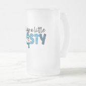 Gefühl ein wenig frostige Sublimierung Mattglas Bierglas (VorderseiteRechts)