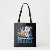 Gefühl ein wenig Frosty Snowman Weihnachten Schnee Tasche (Vorderseite)