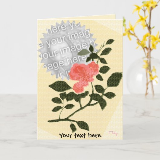 Gefühl einer Blume Karte (Gelbe Blume)