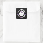 Gefühl Faboolious Quadratischer Aufkleber (Tasche)