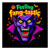 Gefühl Fang Tastic Halloween Vampire Design Poster (Vorderseite)