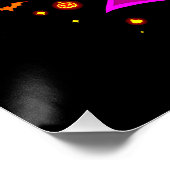 Gefühl Fang Tastic Halloween Vampire Design Poster (Ecke)