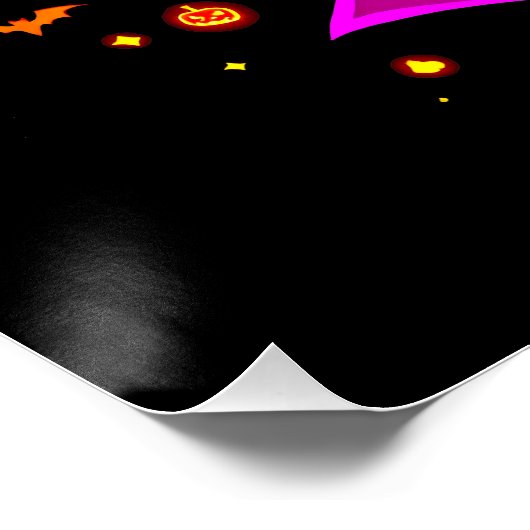 Gefühl Fang Tastic Halloween Vampire Design Poster (Ecke)