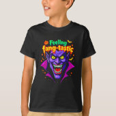 Gefühl Fang Tastic Halloween Vampire Design T-Shirt (Vorderseite)