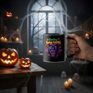 Gefühl Fang Tastic Halloween Vampire Design Zweifarbige Tasse