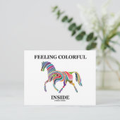 Gefühl farbig Innen Postkarte (Stehend Vorderseite)