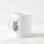 Gefühl Feral Racoon Kaffeetasse (Vorderseite Links)