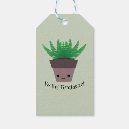 Gefühl Ferntastic Fern Geschenkanhänger (Vorderseite)