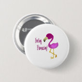 Gefühl Flverblüffend Flamingo Button (Vorne & Hinten)