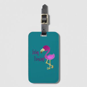 Gefühl Flverblüffend Flamingo Gepäckanhänger