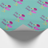 Gefühl Flverblüffend Flamingo Geschenkpapier (Ecke)