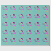 Gefühl Flverblüffend Flamingo Geschenkpapier (Flach)