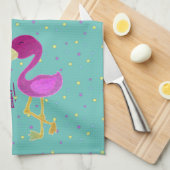 Gefühl Flverblüffend Flamingo Geschirrtuch (Viertel Falte)