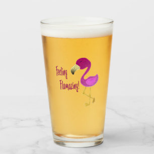 Gefühl Flverblüffend Flamingo Glas