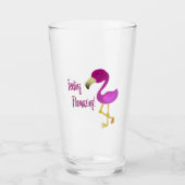 Gefühl Flverblüffend Flamingo Glas (Vorderseite)