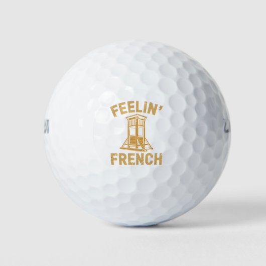 Gefühl Französisch Vintag Guillotine Golfball (Vorderseite)