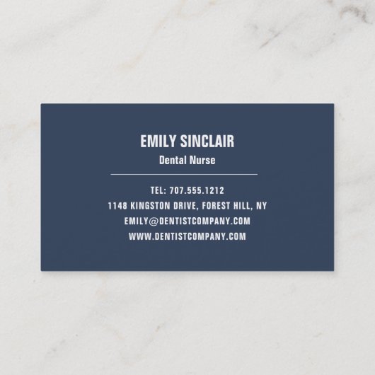 Gefühl Fresh, Dentist Visitenkarte (Rückseite)