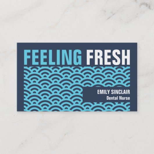 Gefühl Fresh, Dentist Visitenkarte (Vorderseite)