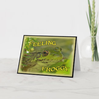 Gefühl Froggy Grußkarte Karte