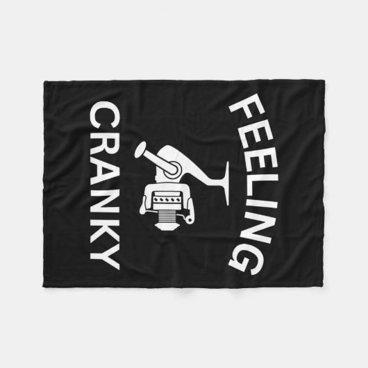 Gefühl "Funny Fishing" Fleecedecke (Vorderseite (Horizontal))