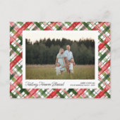 Gefühl Gesegnet, Spaß Kariert Weihnachten Foto Cus (Vorderseite)