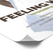 Gefühl Gewollt Poster (Ecke)