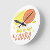 Gefühl-Gouda Runde Wanduhr (Winkel)