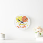Gefühl-Gouda Runde Wanduhr (Zuhause)