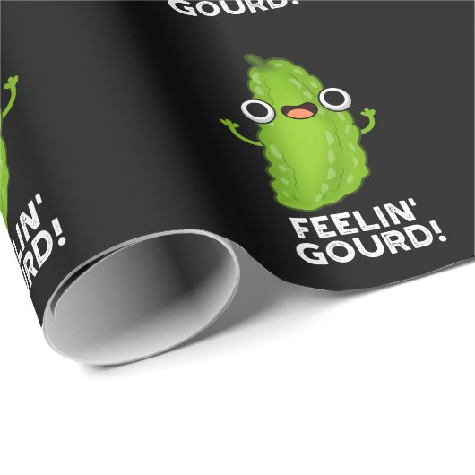 Gefühl Gourd Funny Gefühl Good Dark BG Geschenkpapier (Rolleneckpunkt)