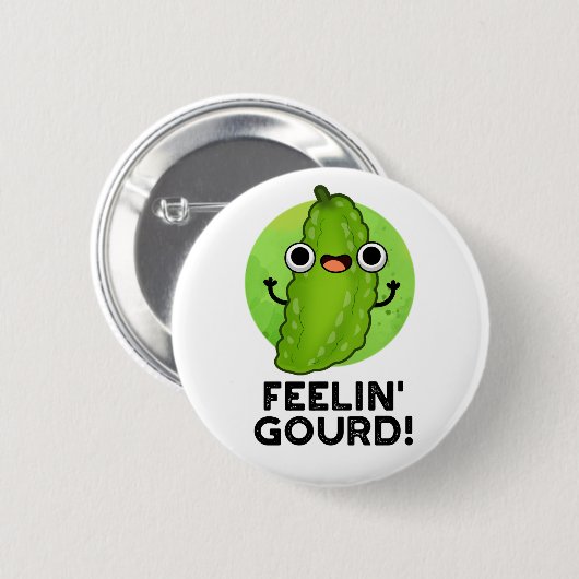 Gefühl Gourd Funny Gefühl Guter Gemüsepuppe Button (Vorne & Hinten)