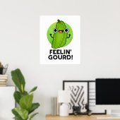 Gefühl Gourd Funny Gefühl Guter Gemüsepuppe Poster (Heimbüro)