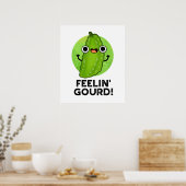 Gefühl Gourd Funny Gefühl Guter Gemüsepuppe Poster (Küche)