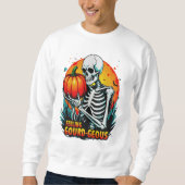 'Gefühl Gourd-geous' Skeleton Hand Halloween T-Shi Sweatshirt (Vorderseite)
