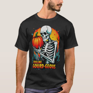 'Gefühl Gourd-geous' Skeleton Hand Halloween T-Shi T-Shirt