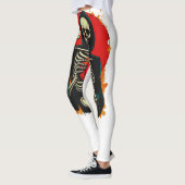Gefühl Gourdgeous Skeleton Hand Holding Pumpkin Leggings (Links)