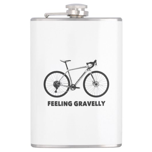 Gefühl Gravelly Cycling Flachmann (Vorderseite)