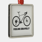 Gefühl Gravelly Cycling Ornament Aus Metall (Rechts)