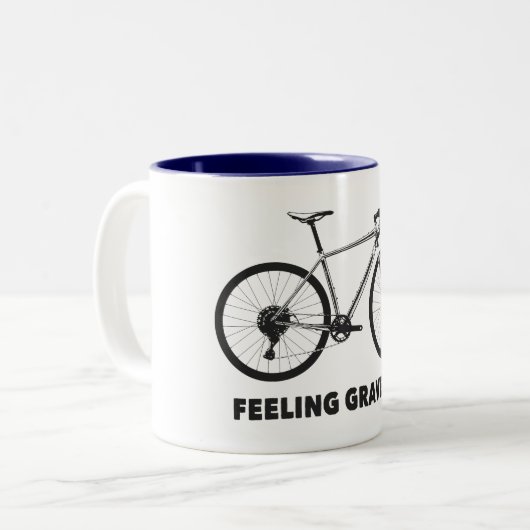 Gefühl Gravelly Cycling Zweifarbige Tasse (Vorderseite Links)