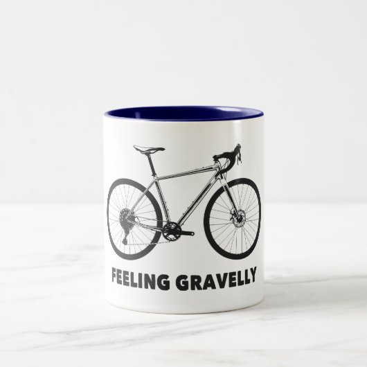 Gefühl Gravelly Cycling Zweifarbige Tasse (Mittel)