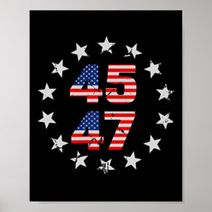 Gefühl Great Again Trump 2024 American Flag (auf B Poster