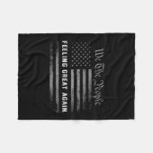 Gefühl Great Again Trump 2024 Fleecedecke (Vorderseite (Horizontal))