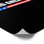 Gefühl Great Again Trump 2024 Poster (Ecke)