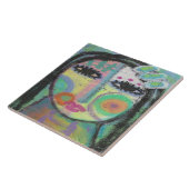 Gefühl Groovy Abstrakte Acrylmalerei auf OSB Fliese (Seite)