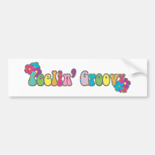 Gefühl Groovy Autoaufkleber