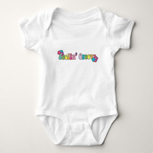 Gefühl Groovy Baby Strampler (Vorderseite)