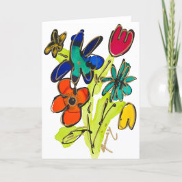 Gefühl Groovy Blank Card Dankeskarte