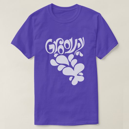 Gefühl Groovy Butterfly Vintage Silhouette T-Shirt (Design vorne)
