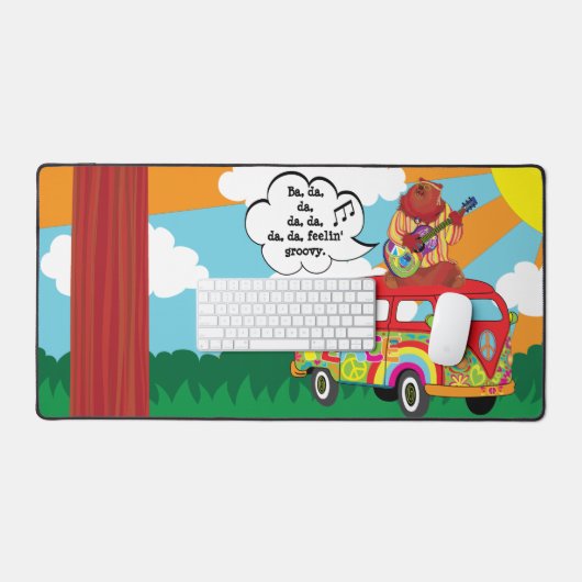 Gefühl' Groovy Desk Mat Schreibtischunterlage (Tastatur & Maus)