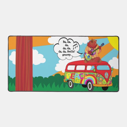 Gefühl' Groovy Desk Mat Schreibtischunterlage (Vorderseite)