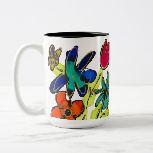 Gefühl Groovy Kaffee Tasse (Links)